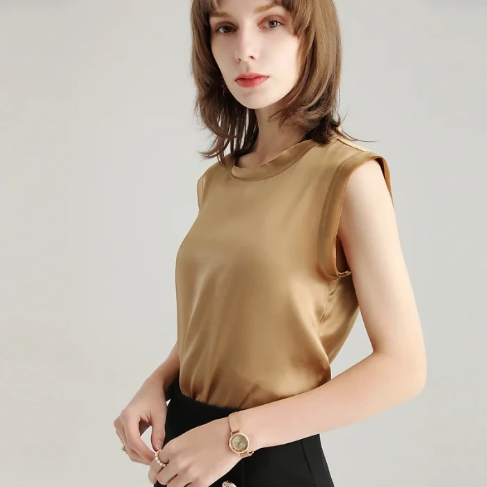 SuyaDream Women Silk Tanks - Image 2