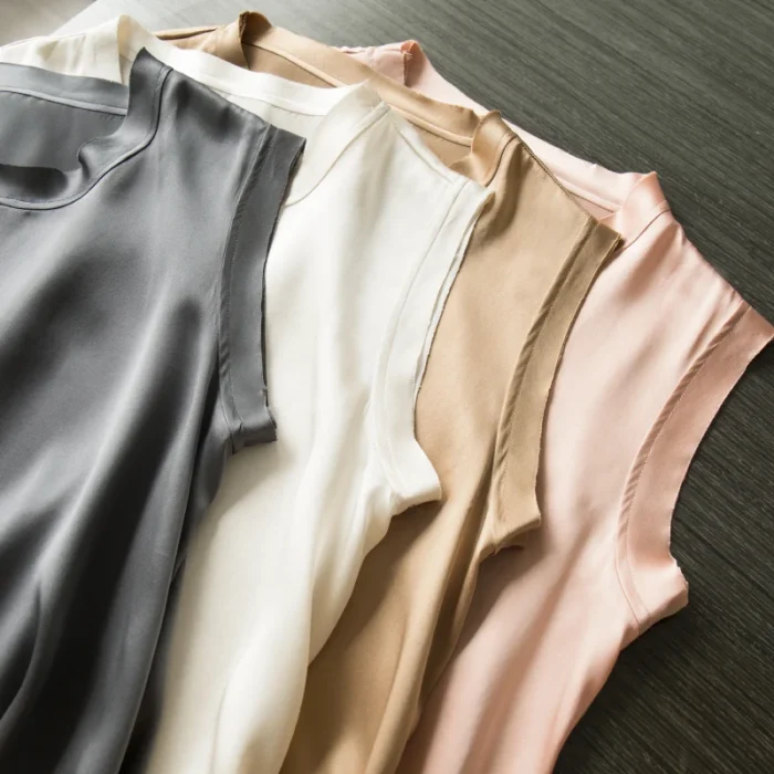 SuyaDream Women Silk Tanks - Image 4
