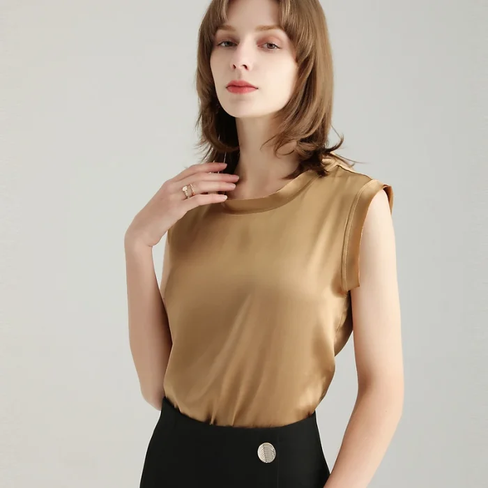 SuyaDream Women Silk Tanks - Image 6