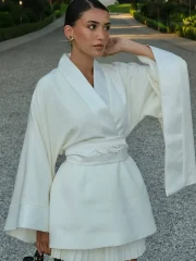 Women's Printed Kimono-Style