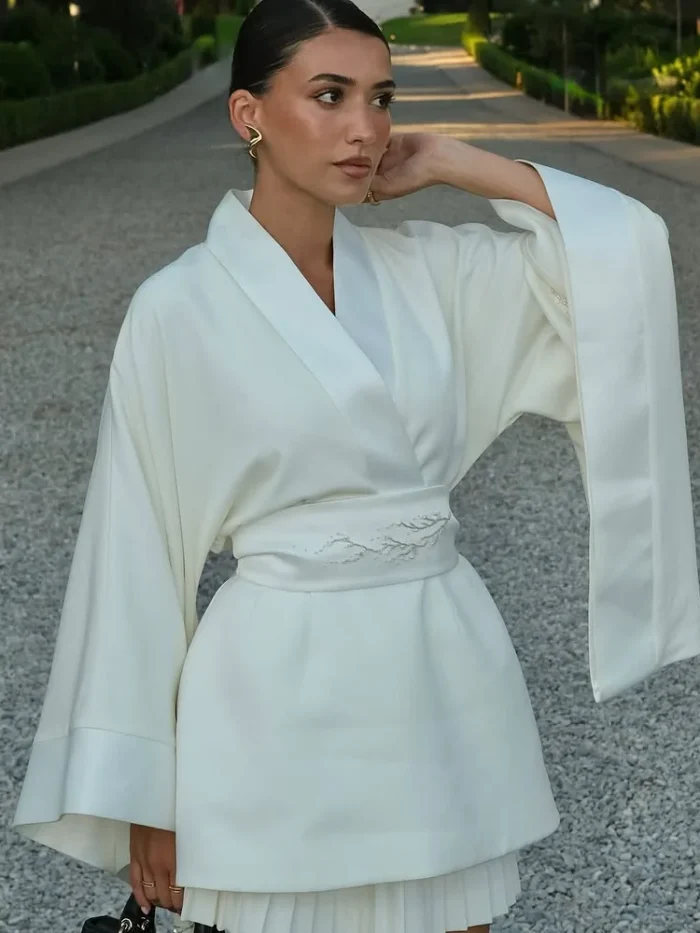 Women's Printed Kimono-Style - Image 1