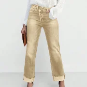 High Waist Stretch Denim Jeans - Image 5