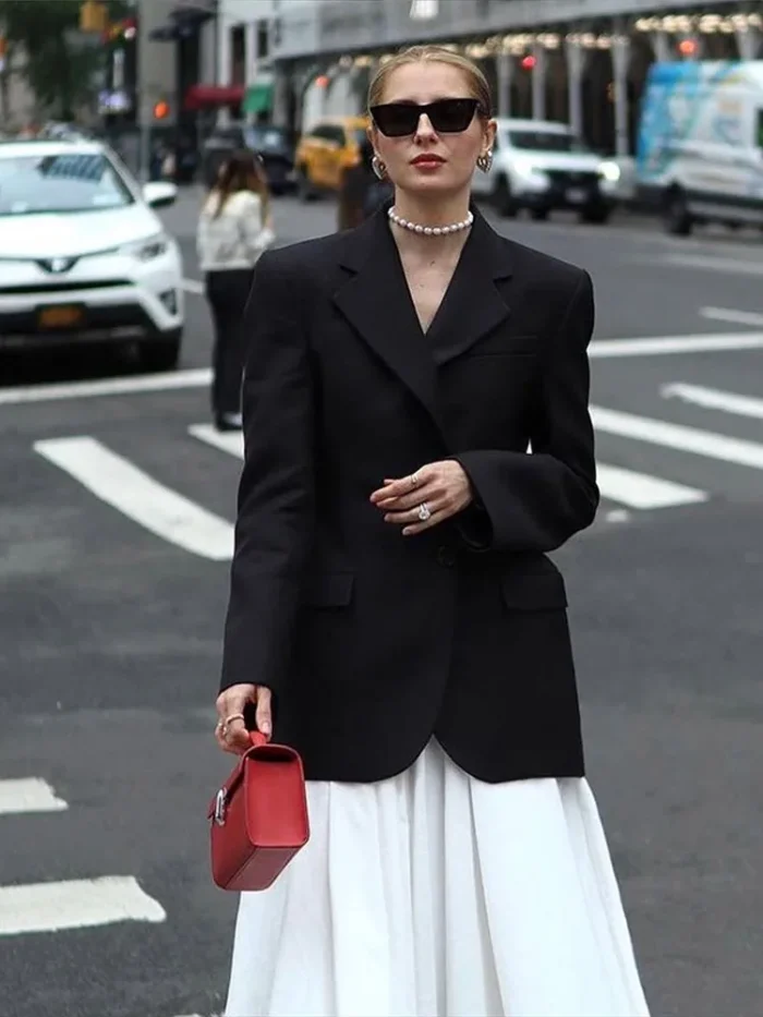 Fashion Long Sleeve Blazer - Image 3