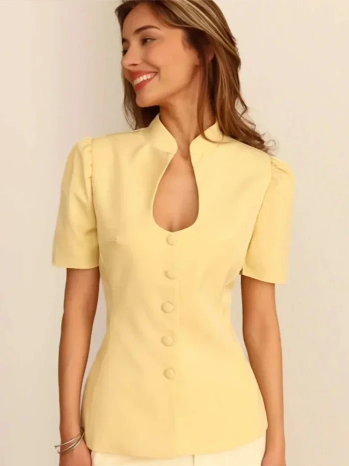 Women 's Blazer Solid - Image 5