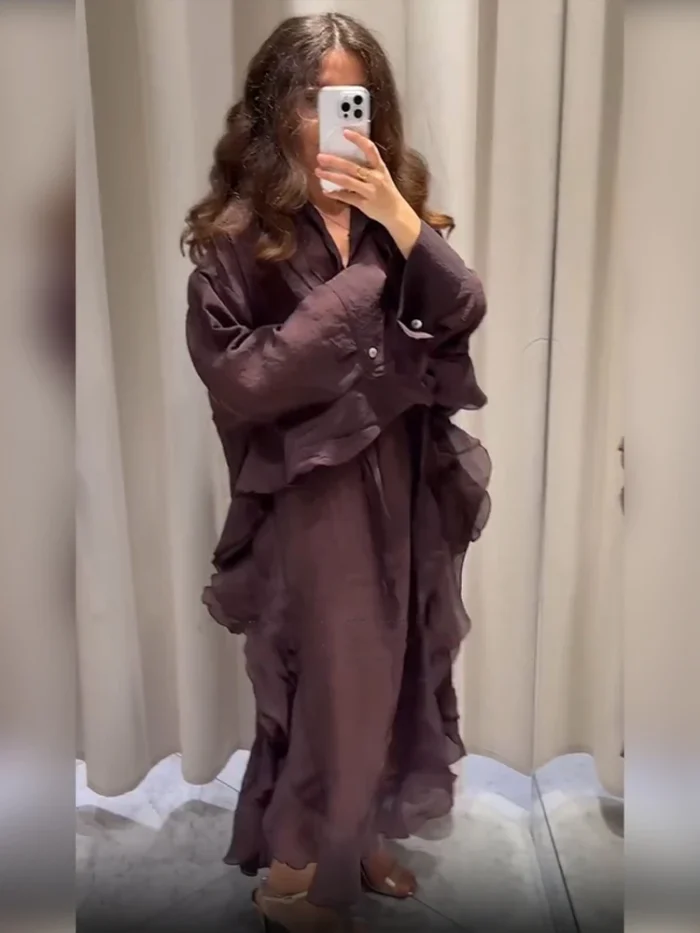 Causal Ruffle Pleated Loose - Image 3