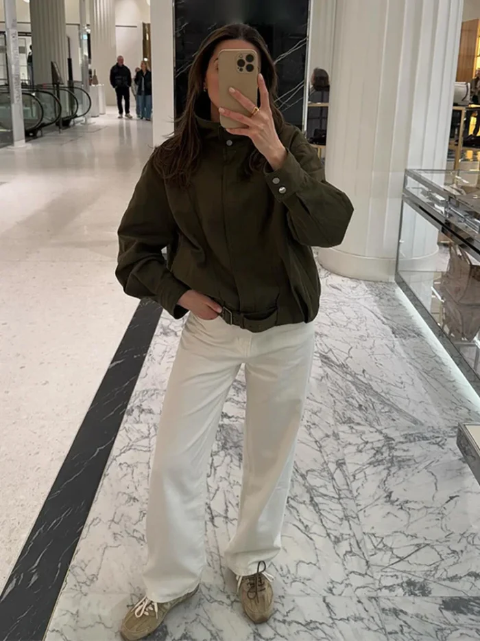 Women's Jackets Cropped Jacket - Image 6