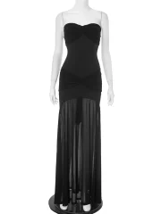 Ruched Strapless Long - Image 5