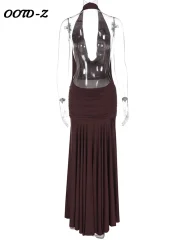 Sexy Halter Brown Long - Image 5