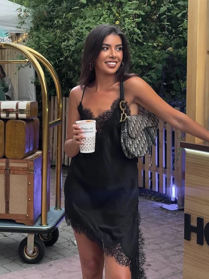 Sexy Solid Sling Lace - Image 2