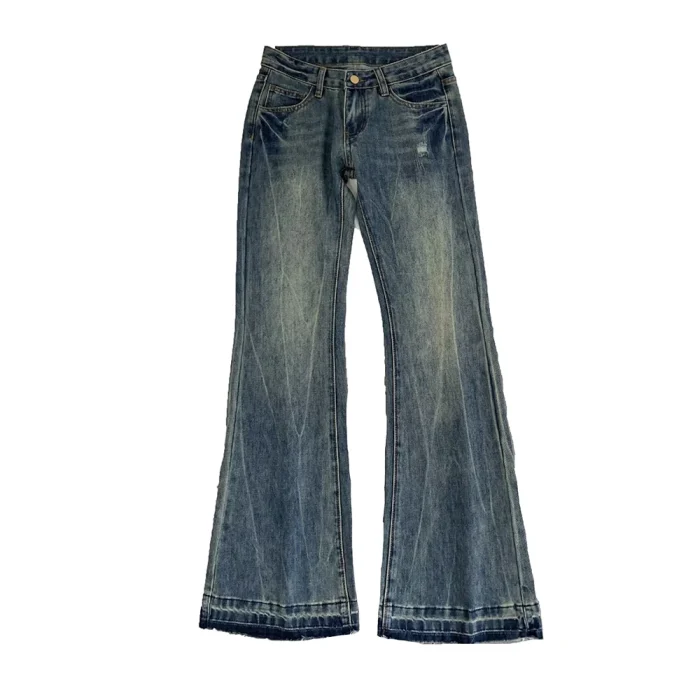 Retro Distressed Raw Edge Denim - Image 6