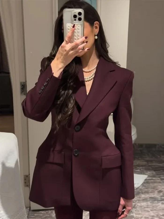 Fashion Long Sleeve Blazer - Image 6