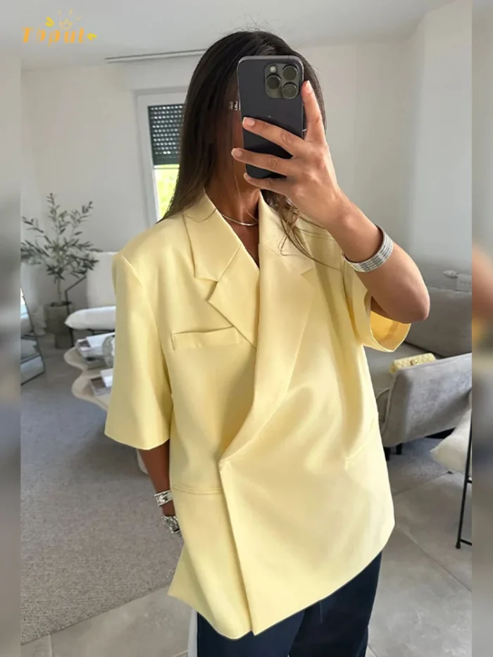 Solid Fashion Basic Thin Coat Women - Image 1