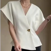 Summer French Asymmetric Blazer