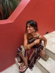 Colorful Stripes Printed Dress - Image 5