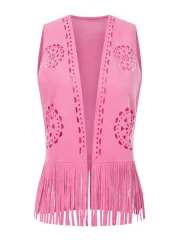 Women's Fringe Faux Suede - Image 2