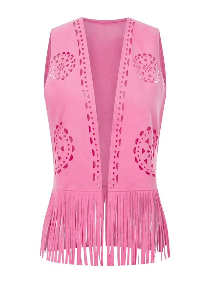 Women's Fringe Faux Suede - Image 2