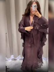 Causal Ruffle Pleated Loose - Image 5