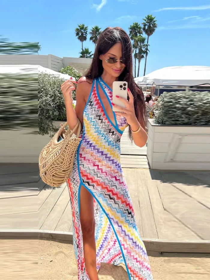 Women's Fashion Wavy Stripe - Image 4