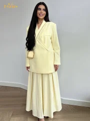 Solid Fashion Basic Thin Coat Women - Image 2