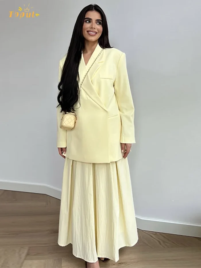 Solid Fashion Basic Thin Coat Women - Image 2