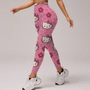 Hello Kitty print Bootcut Yoga Pants - Image 4