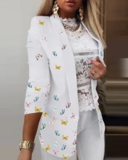 Casual Long Sleeve Suit Outerwear