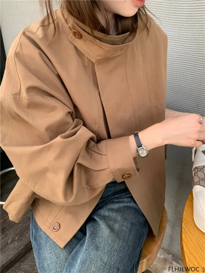 Korea Short Outerwear Woman - Image 4