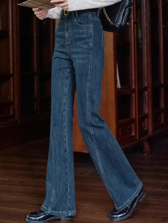 Blue Flared Jeans Women Vintage - Image 1