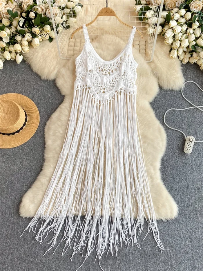 Retro Knitted Camis Bohemian - Image 3