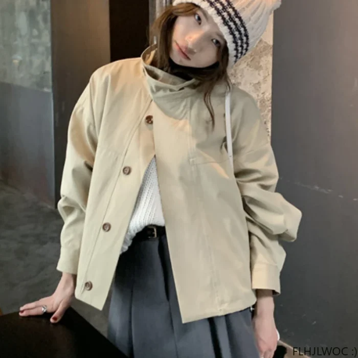 Korea Short Outerwear Woman - Image 6