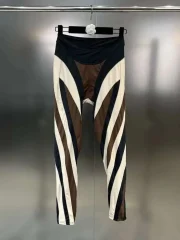 DEAT 2025 Autumn Fashion Contrast Color Patchwork Design Pants - Image 4