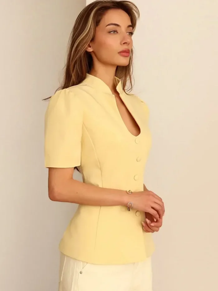 Women 's Blazer Solid - Image 6