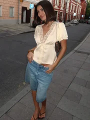 Tossy Lace Summer V-Neck - Image 3