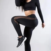 Women's Pants 2025 Spring Fashion Sexy Mesh - Image 3