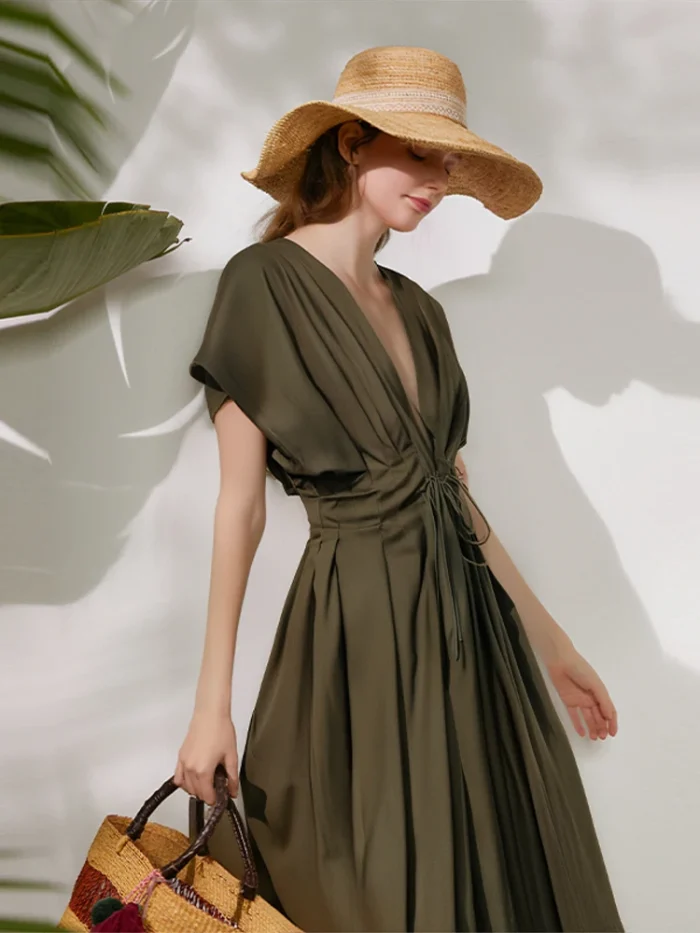 Summer Pleated A-line Midi - Image 5
