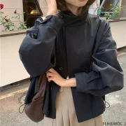 Korea Short Outerwear Woman - Image 5
