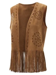 Women's Fringe Faux Suede
