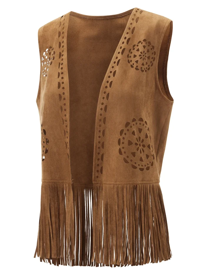 Women's Fringe Faux Suede - Image 1