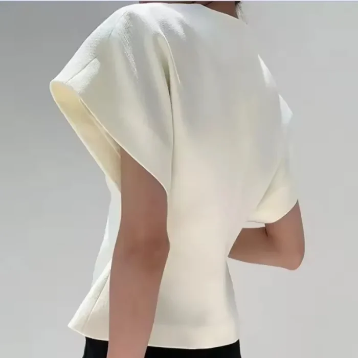 Summer French Asymmetric Blazer - Image 4