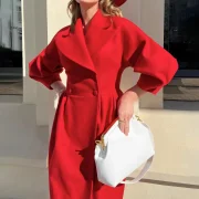 Solid-color Outerwear Lady - Image 5