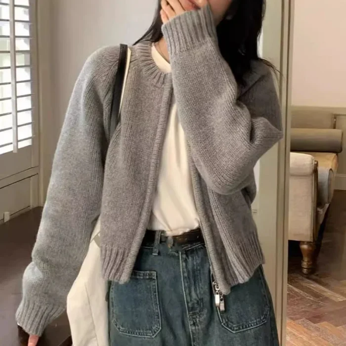 Fall Winter Knitting Cropped - Image 5