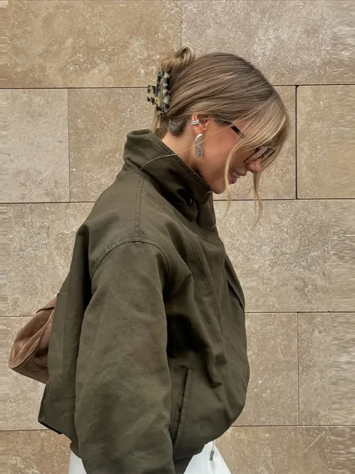 Women's Jackets Cropped Jacket - Image 2