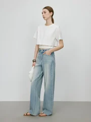 Waist-cropped Lace-spliced - Image 3