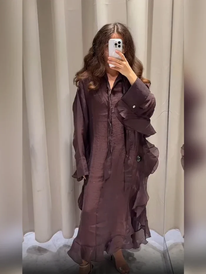 Causal Ruffle Pleated Loose - Image 2
