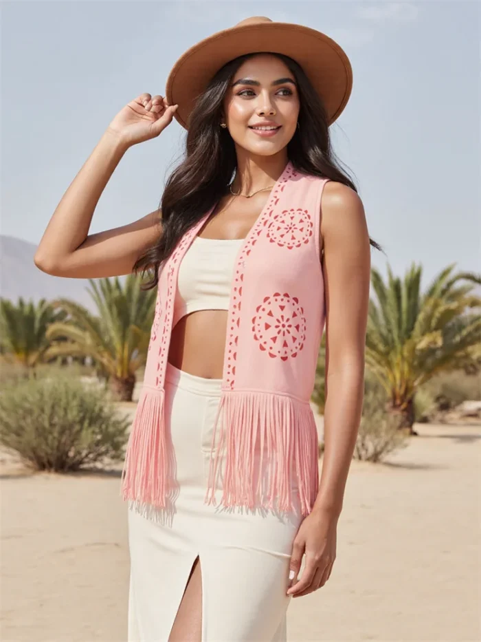 Women's Fringe Faux Suede - Image 4