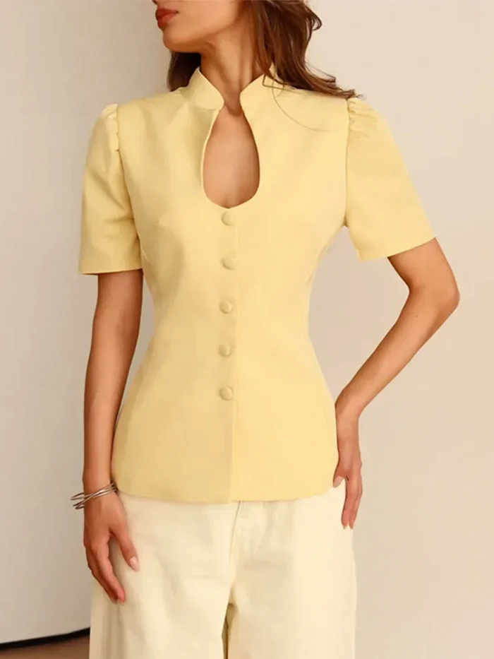Women 's Blazer Solid - Image 4