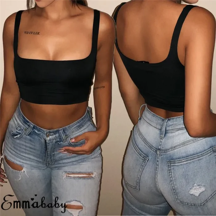 Women Tanks Vest Crop - Image 5