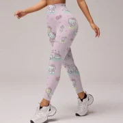 Hello Kitty print Bootcut Yoga Pants - Image 2