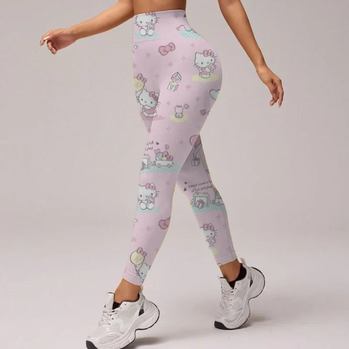 Hello Kitty print Bootcut Yoga Pants - Image 2
