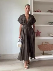 Summer Pleated A-line Midi - Image 4